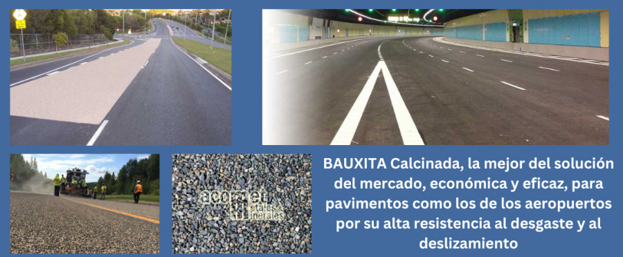 Nuestra BAUXITA Calcinada reduce más de un 50% los accidentes en pavimentos y carreteras antideslizantes