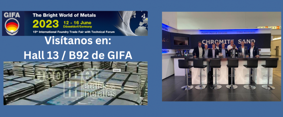 GIFA 2023 será la 15ª feria Internacional de Fundición y Metalurgia.